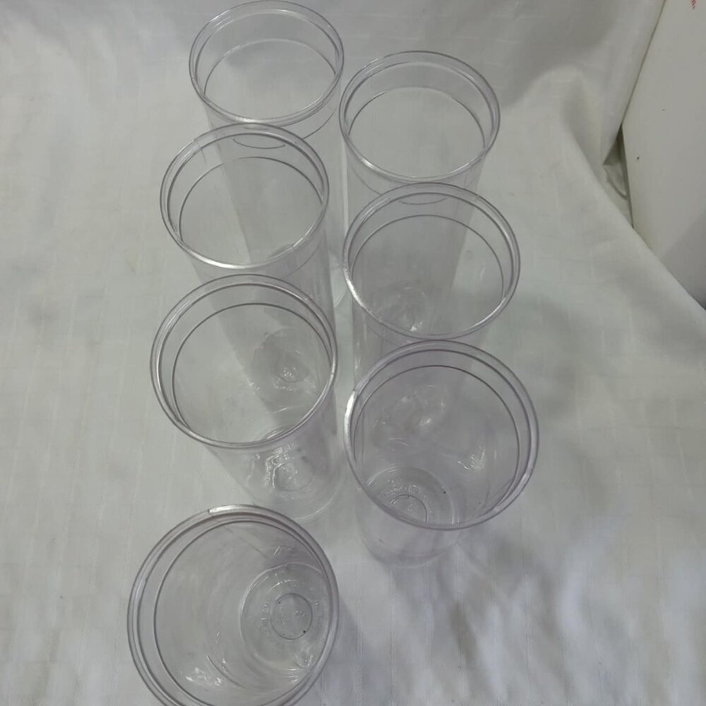 20 empty transparent plastic lantern tubes for DIY projects
